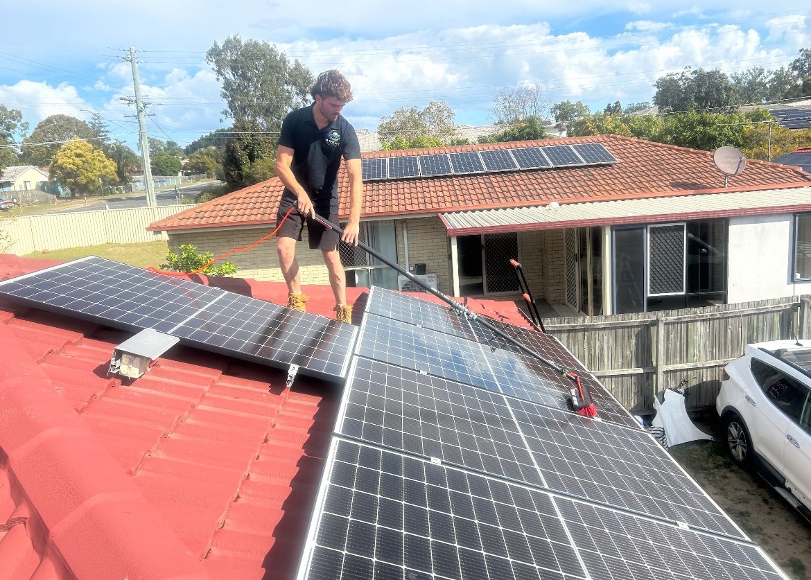 Australian home with solar panels
